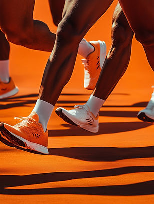 Running Shoes in Motion