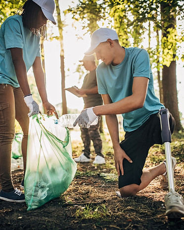 Volunteers Cleaning Park