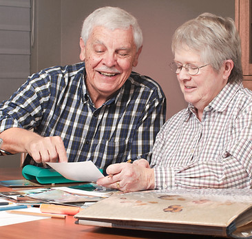 Elderly Pair Crafting
