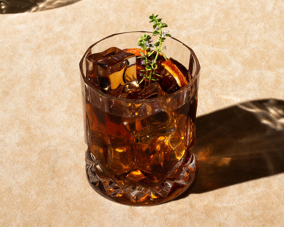 Drink with Ice Cubes