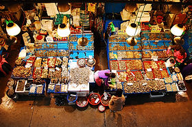 Aerial View of Seafood Market