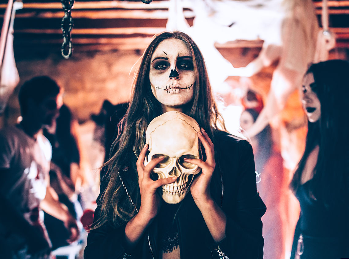 Escena de fiesta de Halloween