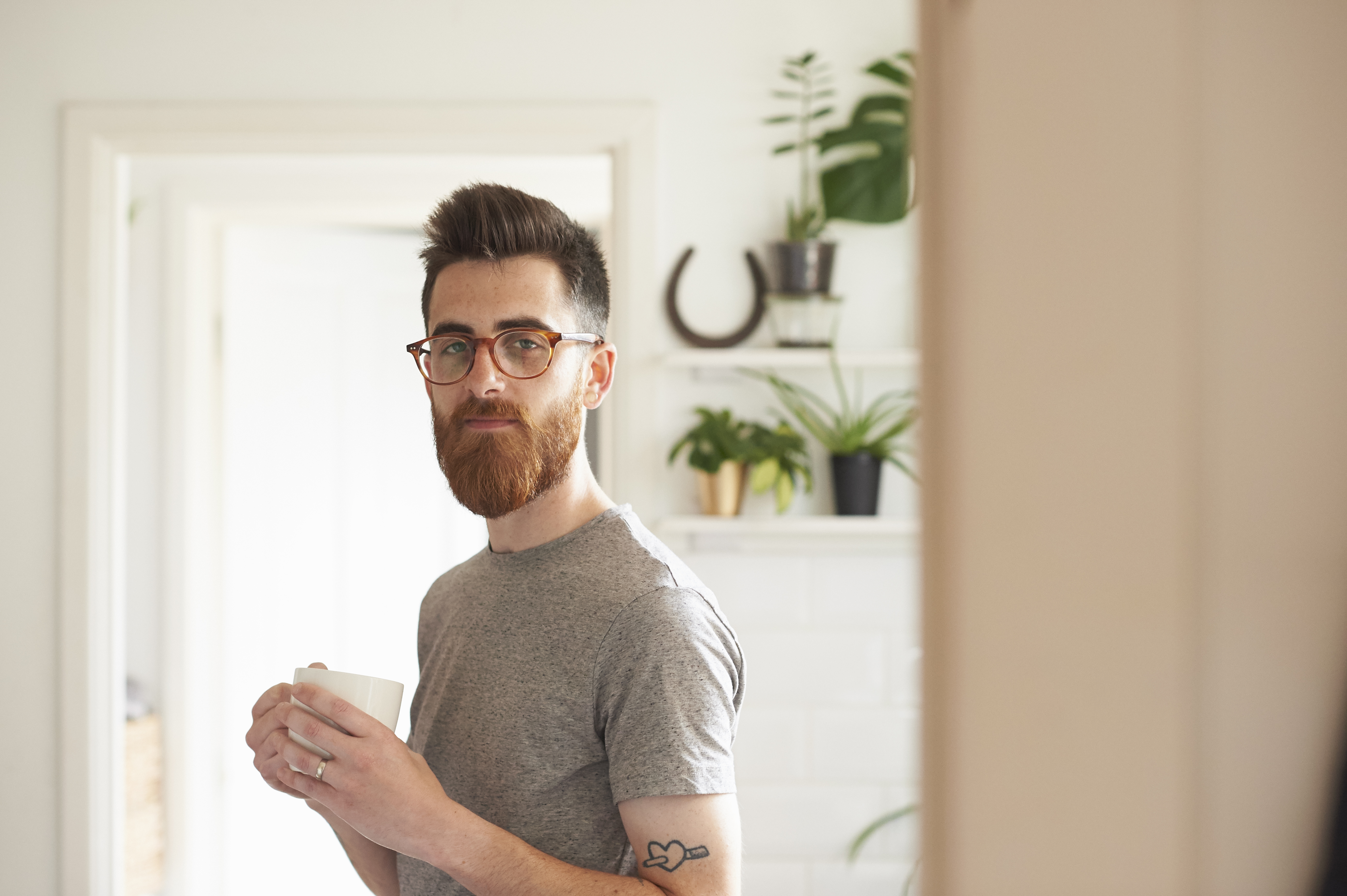 Pensive Coffee Time