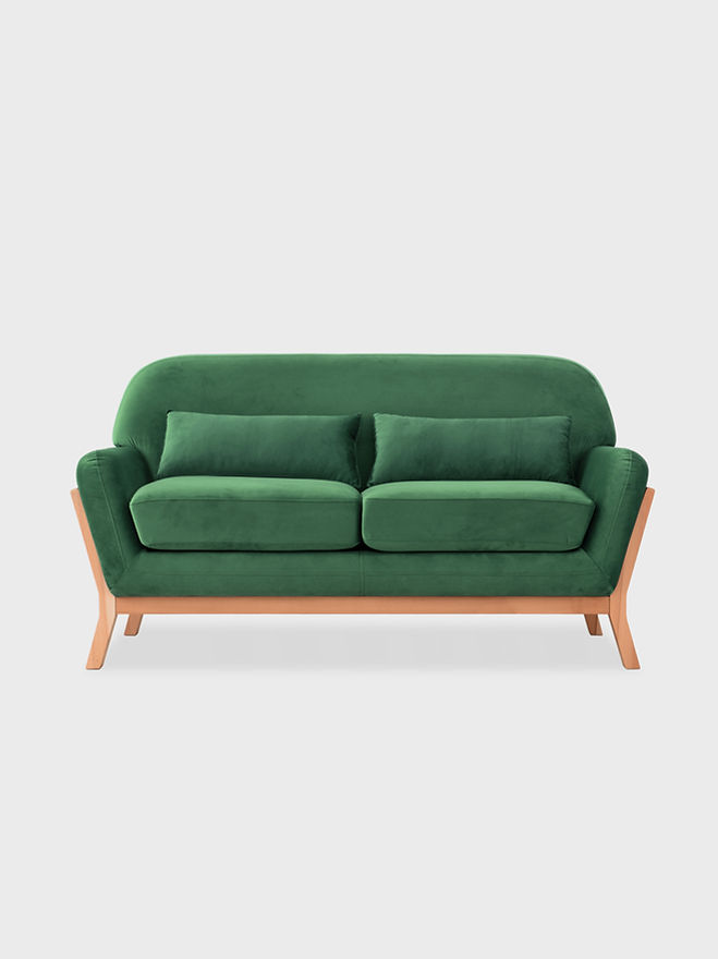 Green Velvet Sofa
