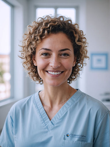 Smiling healthcare professional