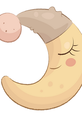 Sleeping Moon Illustration