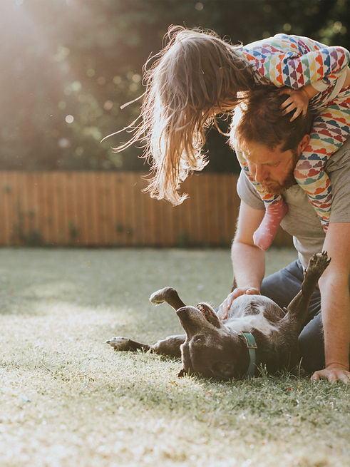 Playful Family Moment