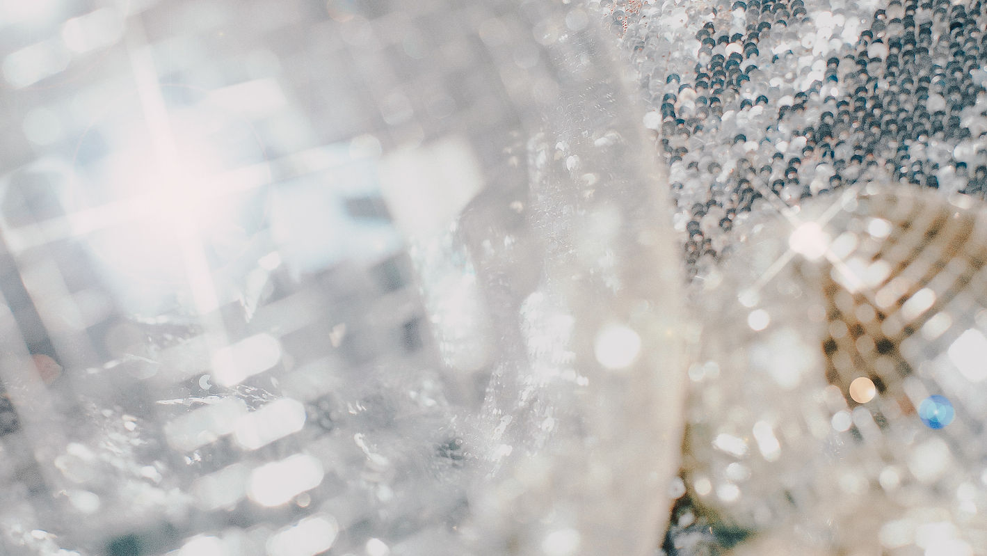 Błyszczące kule dyskotekowe