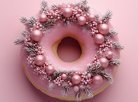 Festive Pink Donut