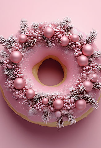 Decorative Pink Donut