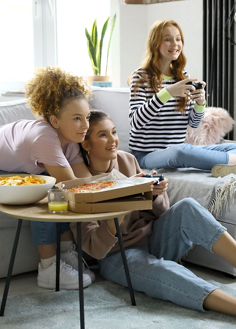 Friends Playing Video Games