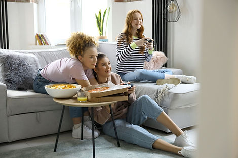 Friends Playing Video Games