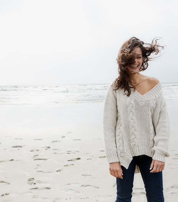 Beachside Smiling Woman