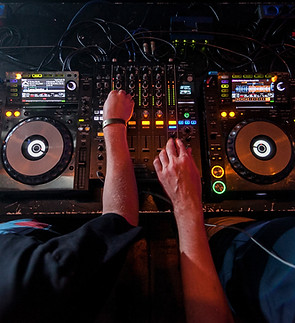 Configuração de equipamento de DJ