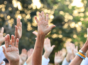 Raised Hands Outdoors