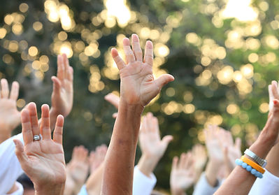 Raised Hands Outdoors