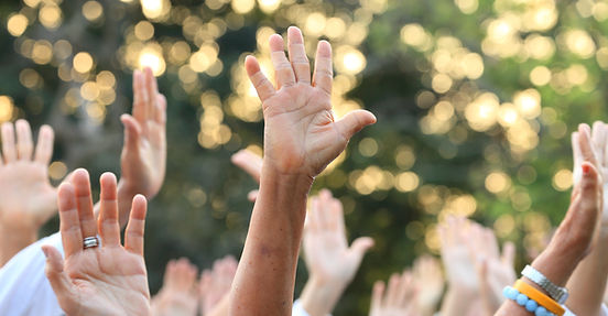 Raised Hands Outdoors