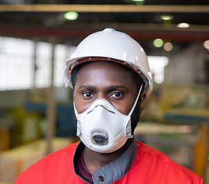 Worker with Mask