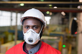 Worker with Mask