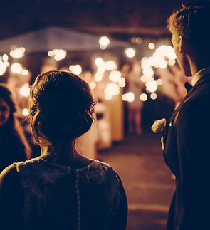 Wedding sparkler send-off