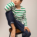 Child Sitting on Stool