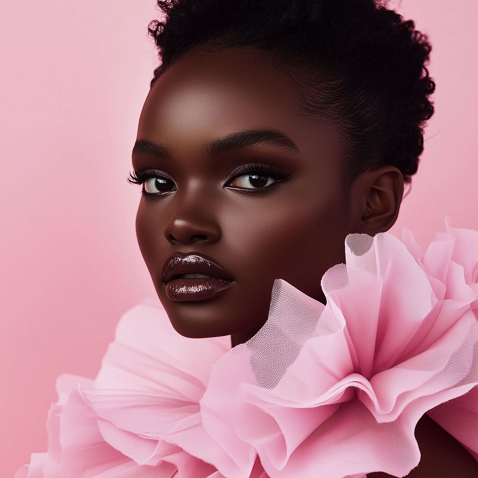 Elegant Woman in Pink