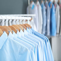 Blue Shirts Hanging