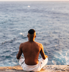 Meditating on the Beach