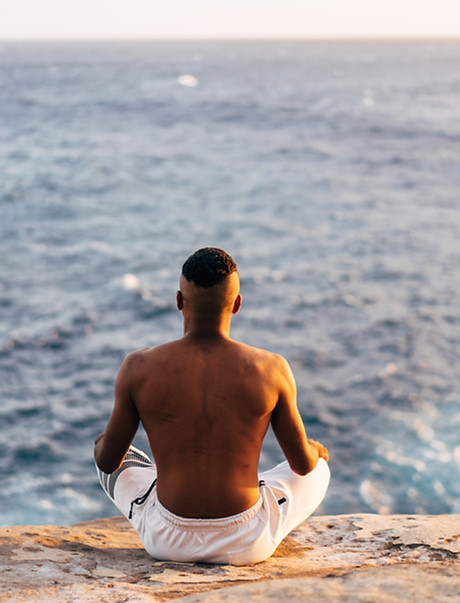 Meditating on the Beach
