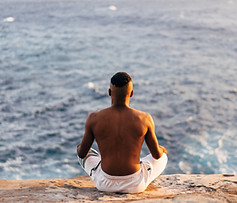 Meditating on the Beach