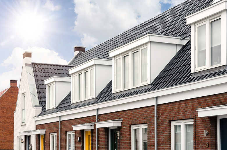 Huizen met dakkapellen