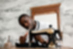 Man Sewing