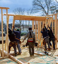 Construction Workers Building