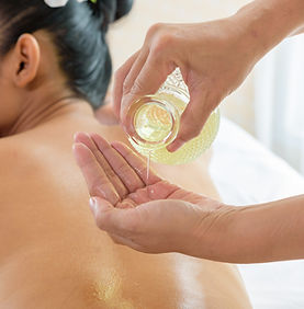 A woman getting spa treatment
