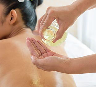 A woman getting spa treatment