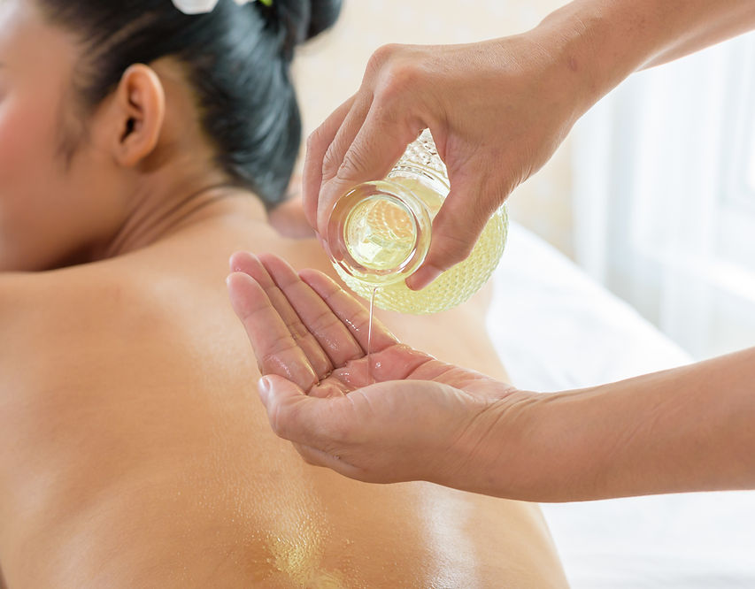 A woman getting spa treatment