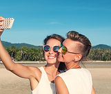 Couple Selfie at Beach
