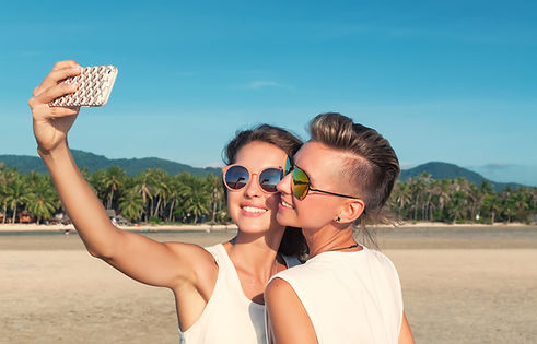 Couple Selfie at Beach