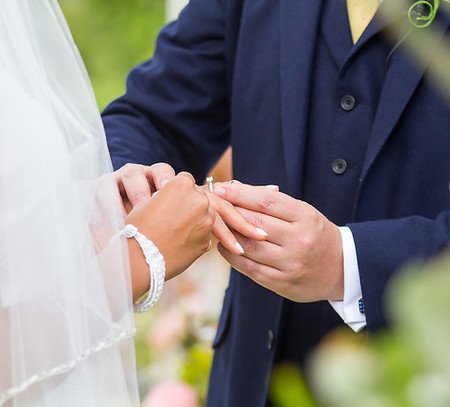 Wedding ring exchange