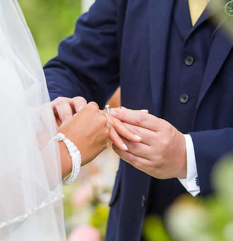 Wedding ring exchange