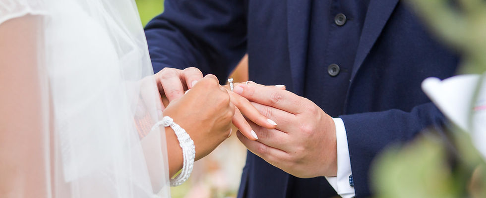 Wedding ring exchange
