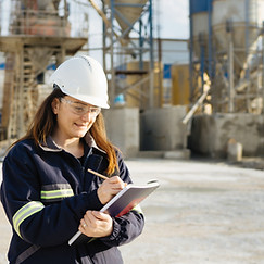 Şantiyede İn şaat Mühendisi