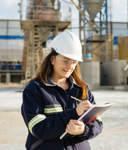 Civil Engineer at the construction site