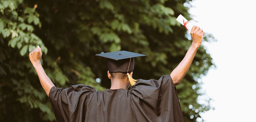 Graduate Celebrating Outdoors