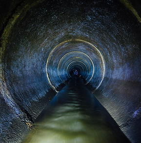 Illuminated Tunnel Interior