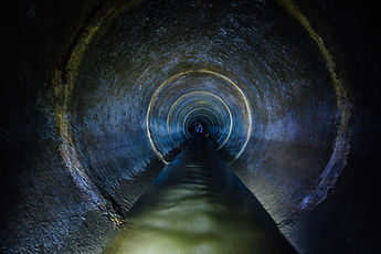 Illuminated Tunnel Interior