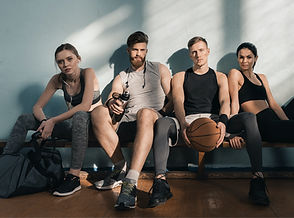 équipe de jeune sportifs
