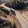 Truck On Winding Road