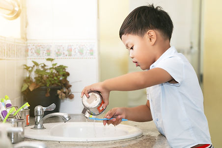 Child Brushing Teeth