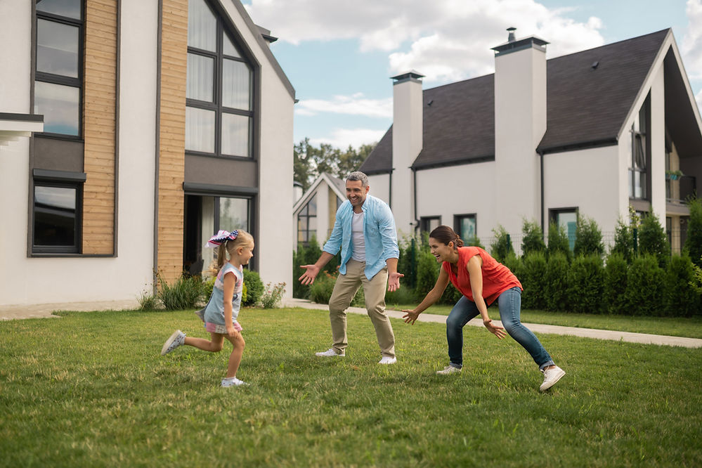 Family Playing Outdoors